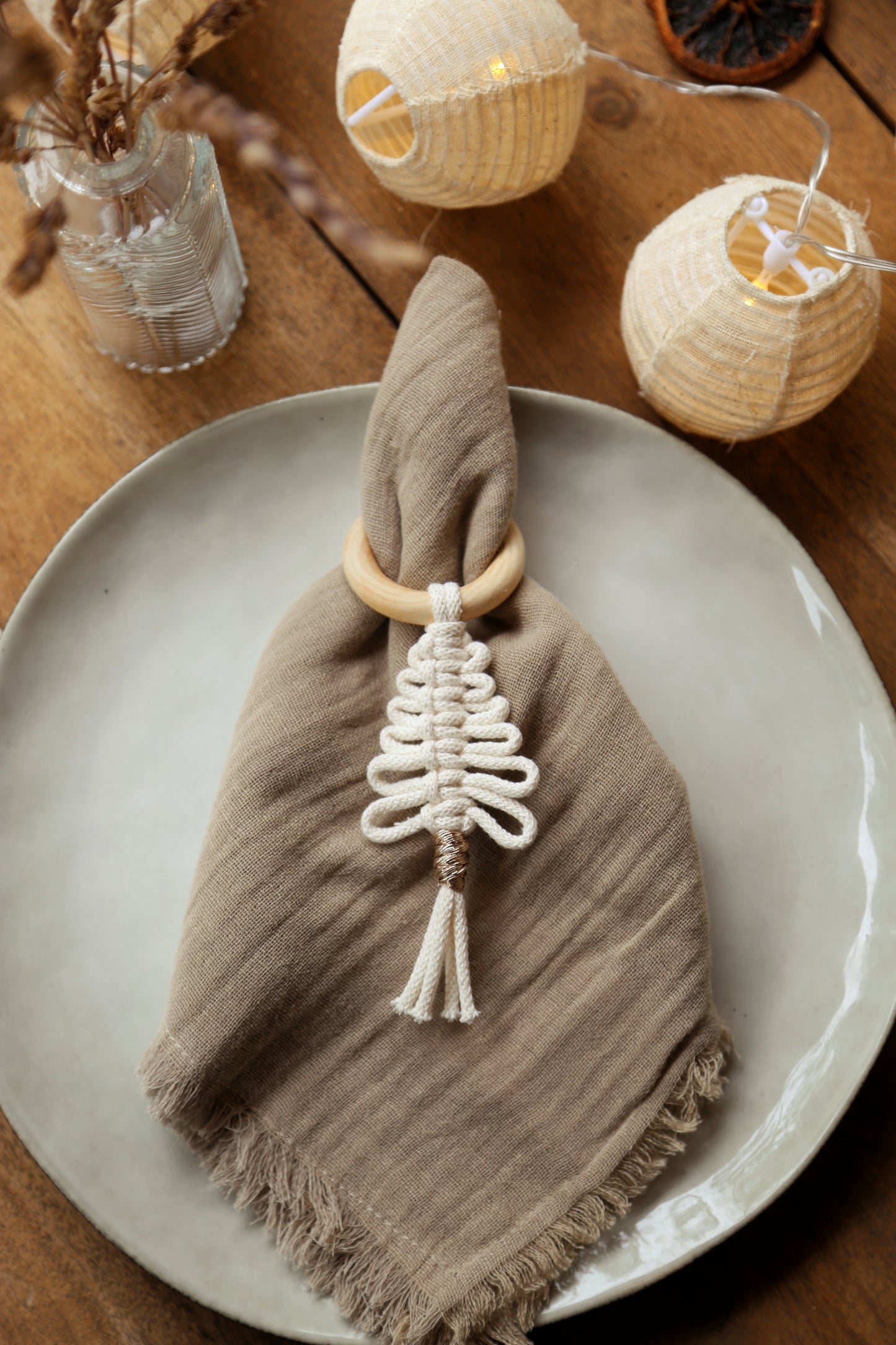 Rond de serviette sapin de Noël