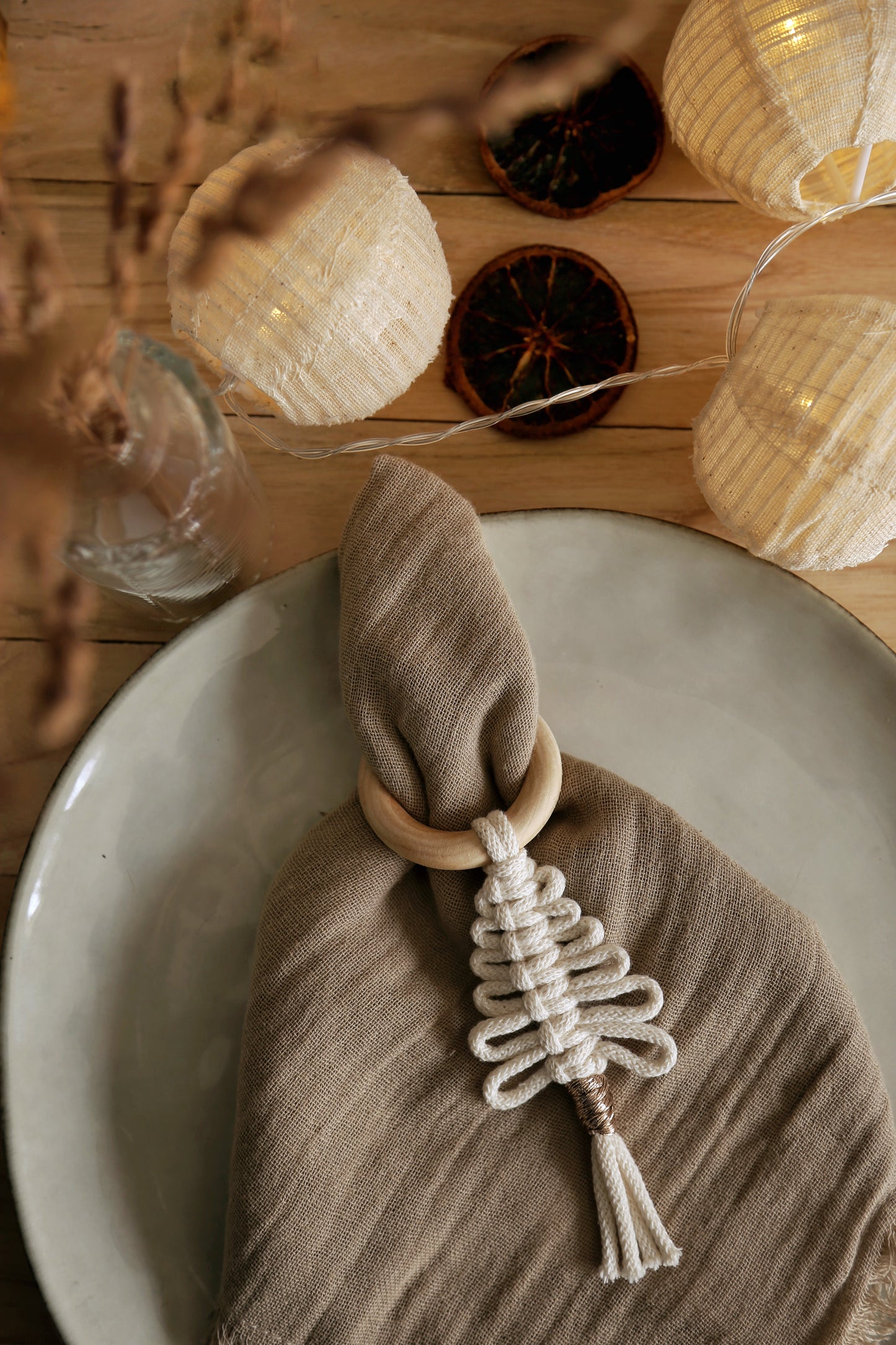 Rond de serviette sapin de Noël