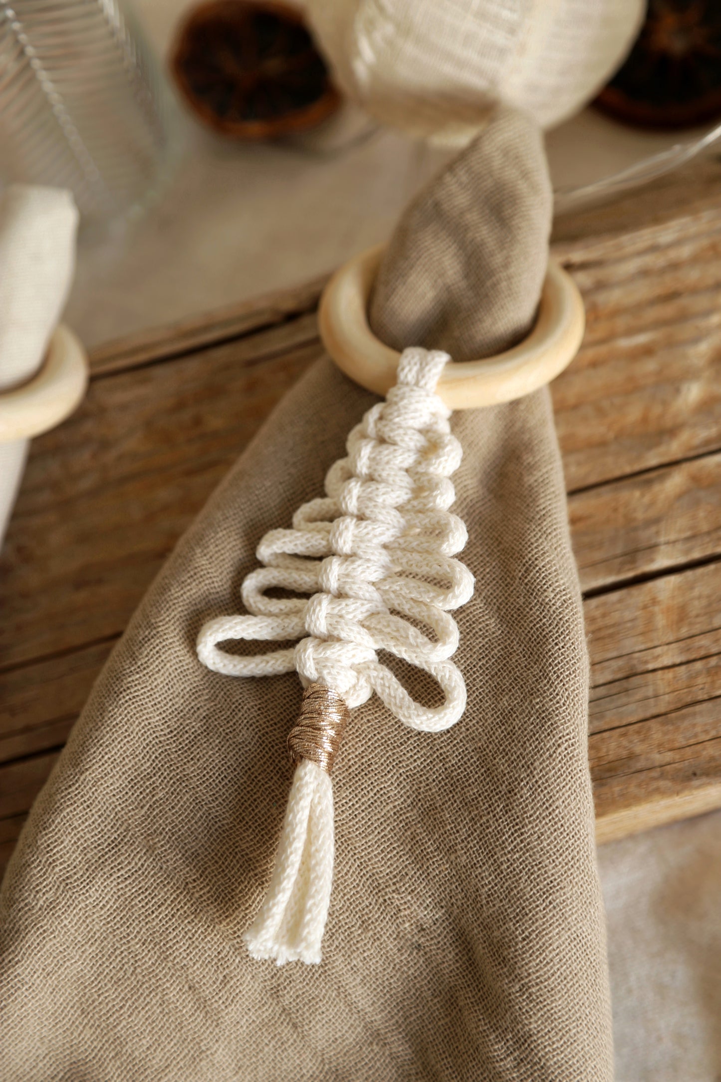 Rond de serviette sapin de Noël