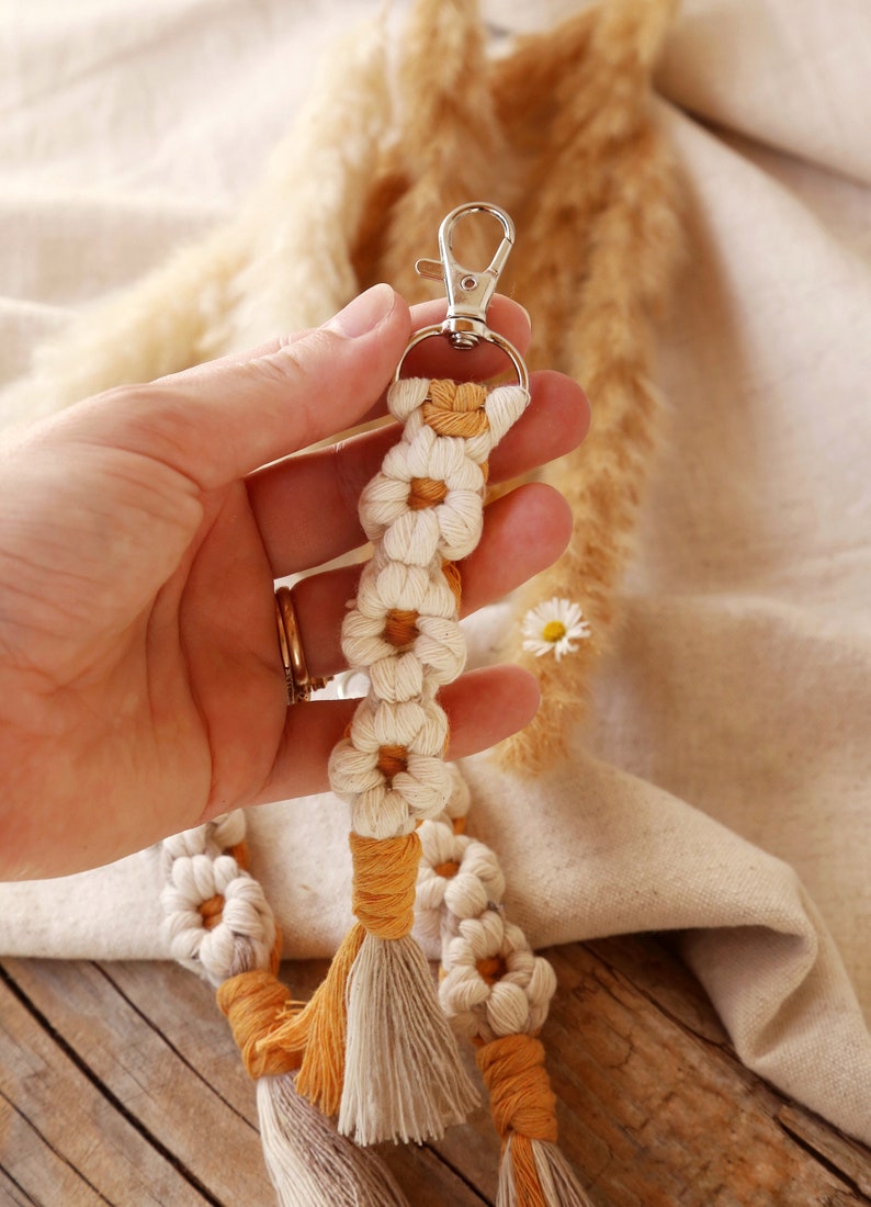 Porte clé marguerite