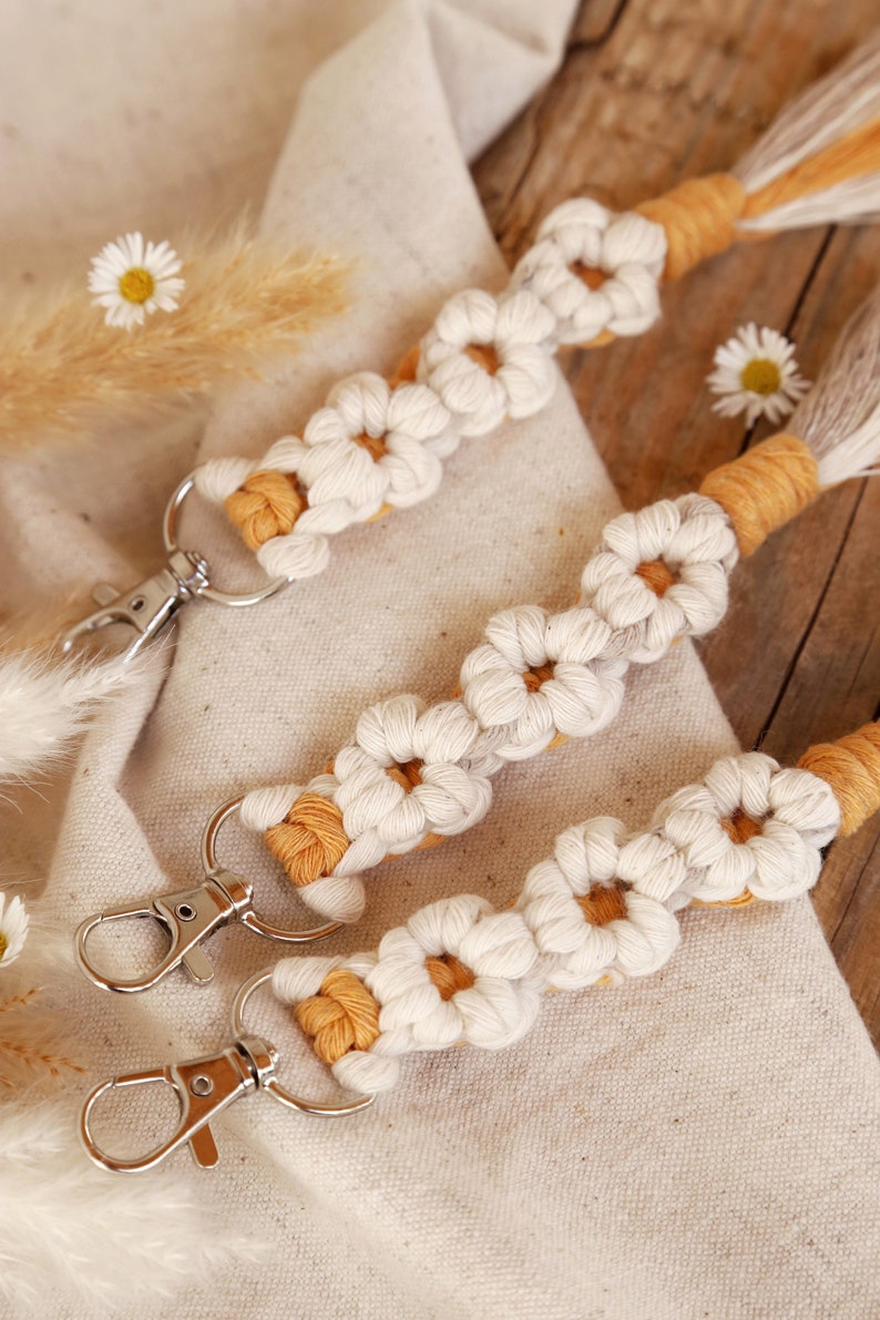 Porte clé marguerite