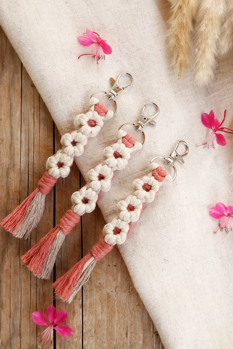 Porte clé marguerite