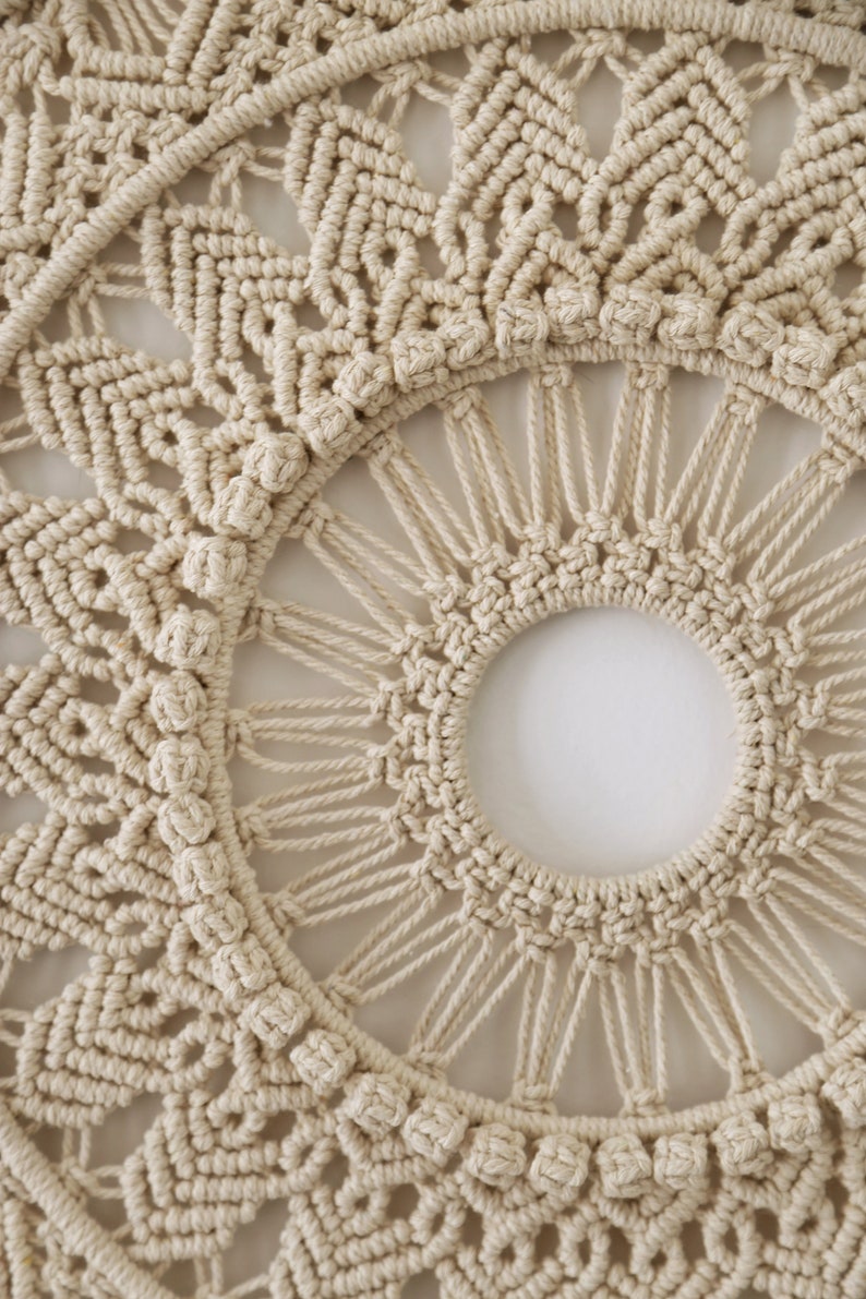 Mandala Macrame - Decoration Bohème Macrame - Macrame Boho