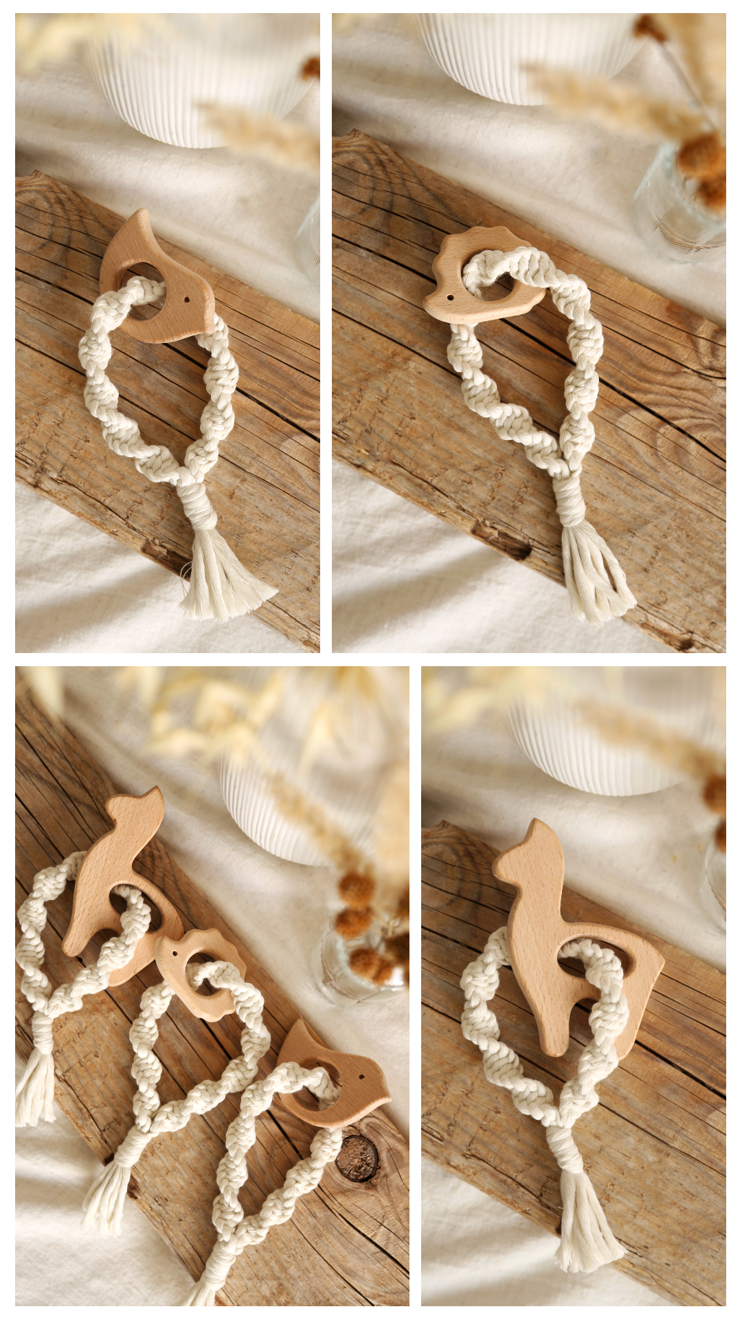 Anneau de dentition en bois